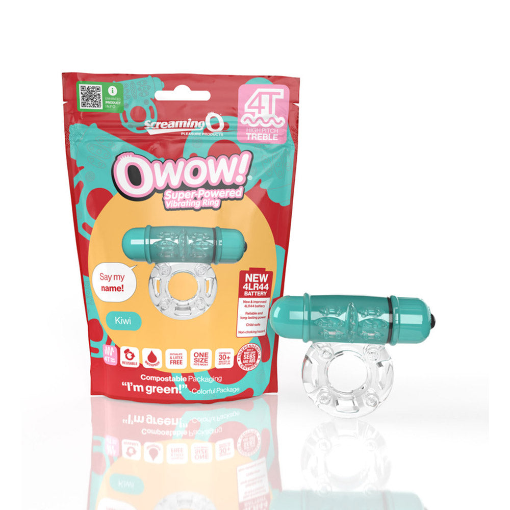 Screaming O 4T OWow Vibrating Cockring Kiwi - Headshop.com