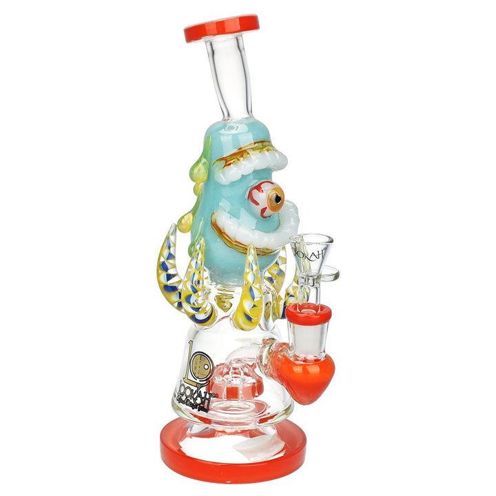 Lookah Glass Evil Eye Water Pipe - 9.75" / 14mm F - Headshop.com