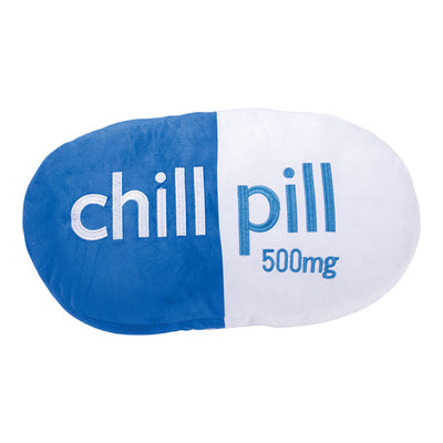 Chill Pill Plush Pillow - 18"x10" / Blue - Headshop.com
