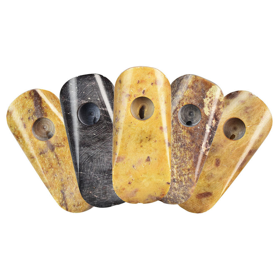 5PC SET - Smooth Flow Stone Pipe - 3.25" - Headshop.com