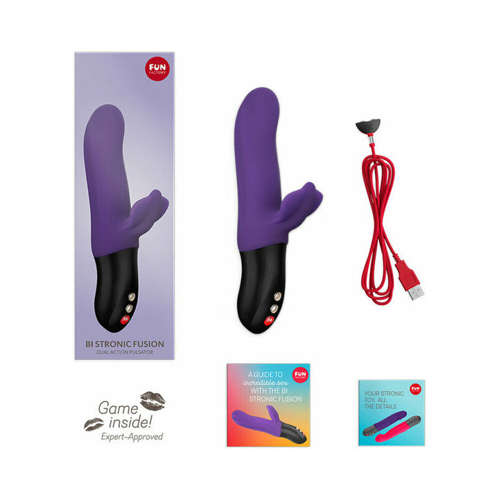 Fun Factory Bi Stronic Fusion Dual Action Pulsator Violet - Headshop.com