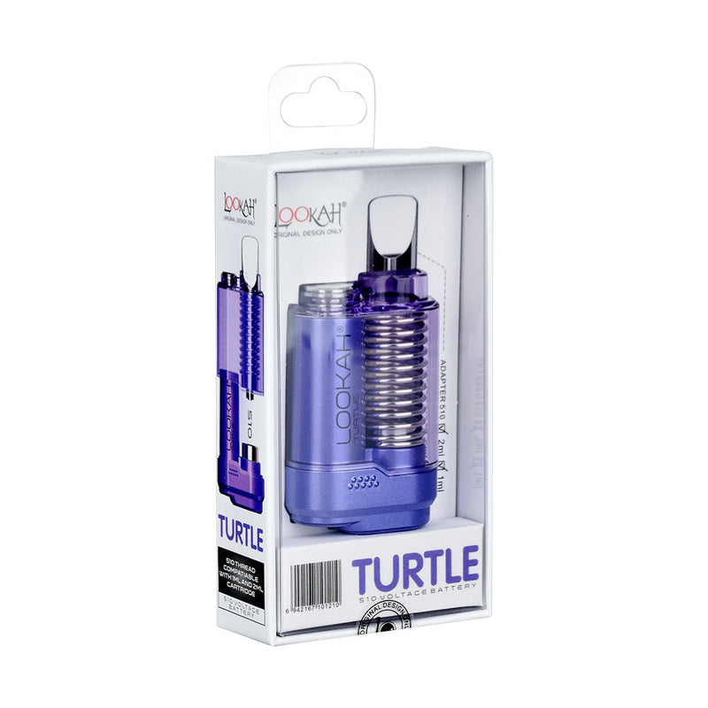 Lookah Turtle Variable Voltage 510 Battery | 500mAh | 5pc Display - Headshop.com