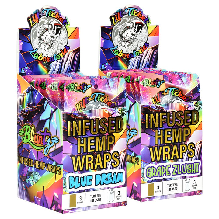 Lift Ticket Terpene Infused Hemp Wrap + Tip Bluntz 3pc | 10pk - Headshop.com