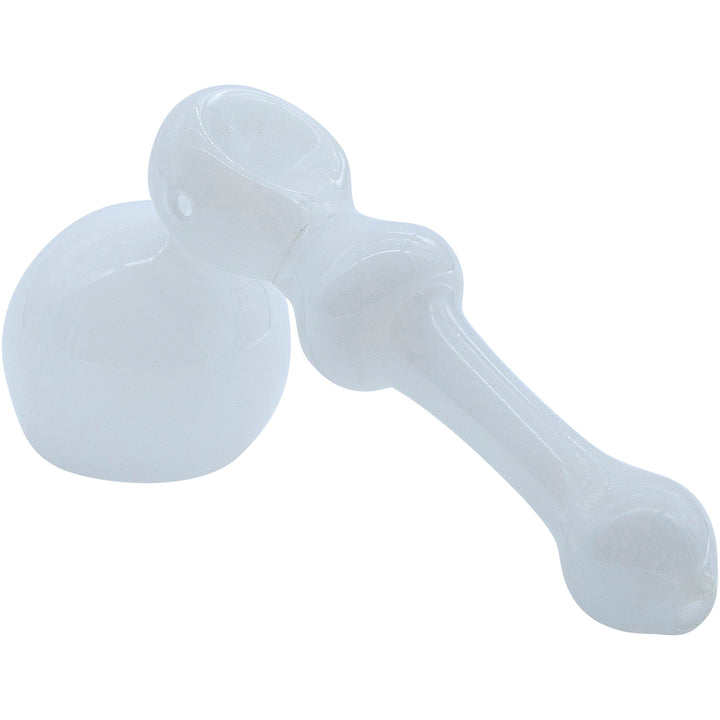 LA Pipes "Ivory Hammer" Glass Hammer Bubbler Pipe - Headshop.com