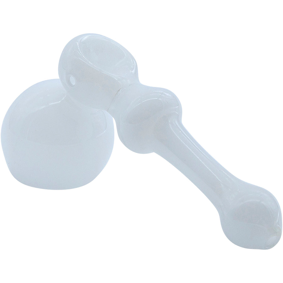 LA Pipes "Ivory Hammer" Glass Hammer Bubbler Pipe - Headshop.com