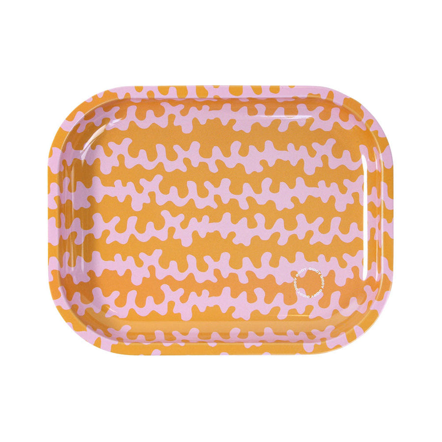 Giddy Squiggles Rolling Tray - 7.2"x5.6" - Headshop.com