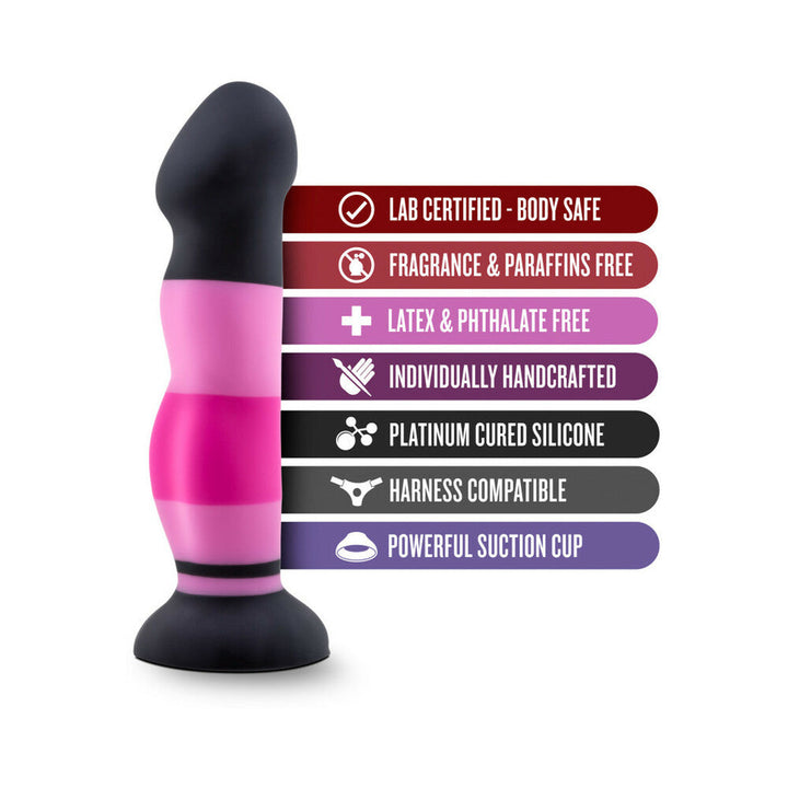 Avant D4 Sexy in Pink 8 in. Silicone Dildo - Headshop.com