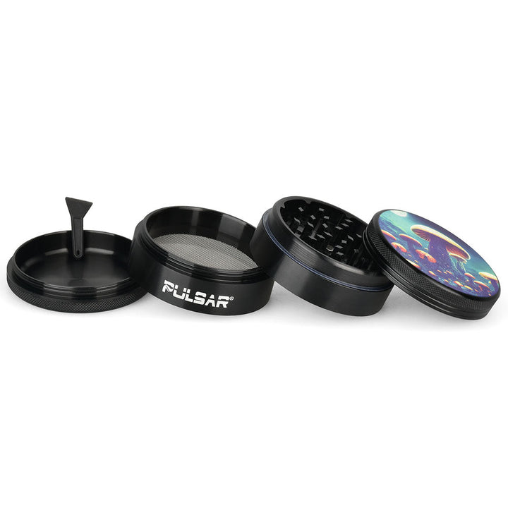 Pulsar Artist Series Metal Grinder - Planet Fungi / 4pc / 2.5" - Headshop.com