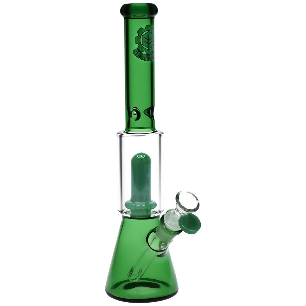 SeshGear Double Chamber Glass Beaker Water Pipe - 12" - Headshop.com