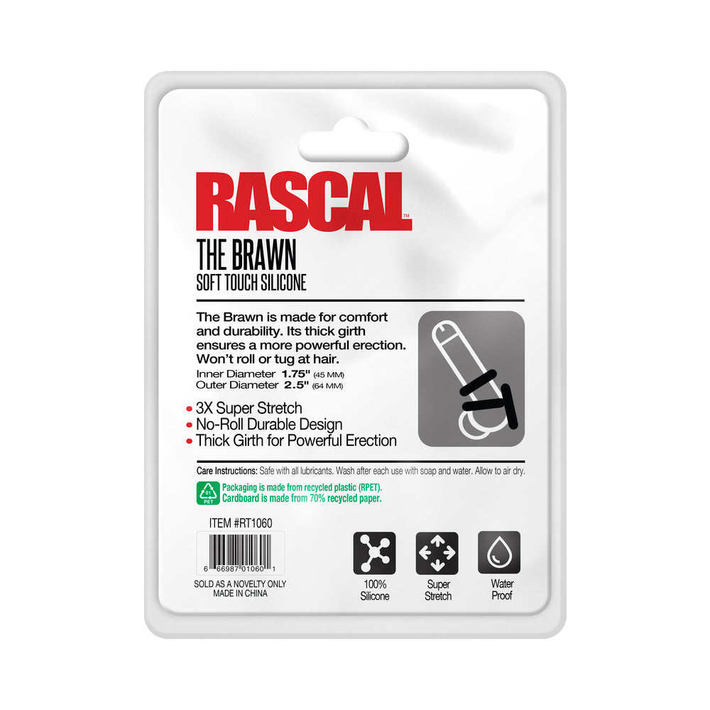 Rascal The Brawn Cockring Black - Headshop.com