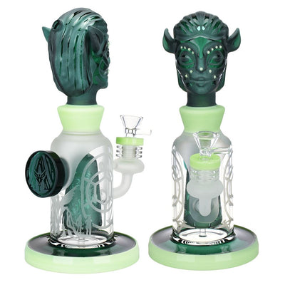 Avatar Etched Glass Water Pipe - 10.25" / 14mm F / Colors Vary