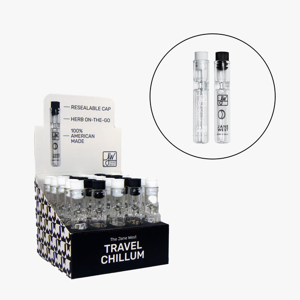 Jane West Travel Pipe -  25ct Display Pack - Headshop.com