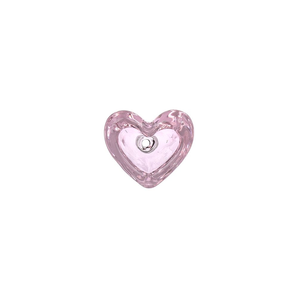 Pulsar Heart-Shaped Bowl Herb Slide - 14mm M / Pink 9ct - Headshop.com