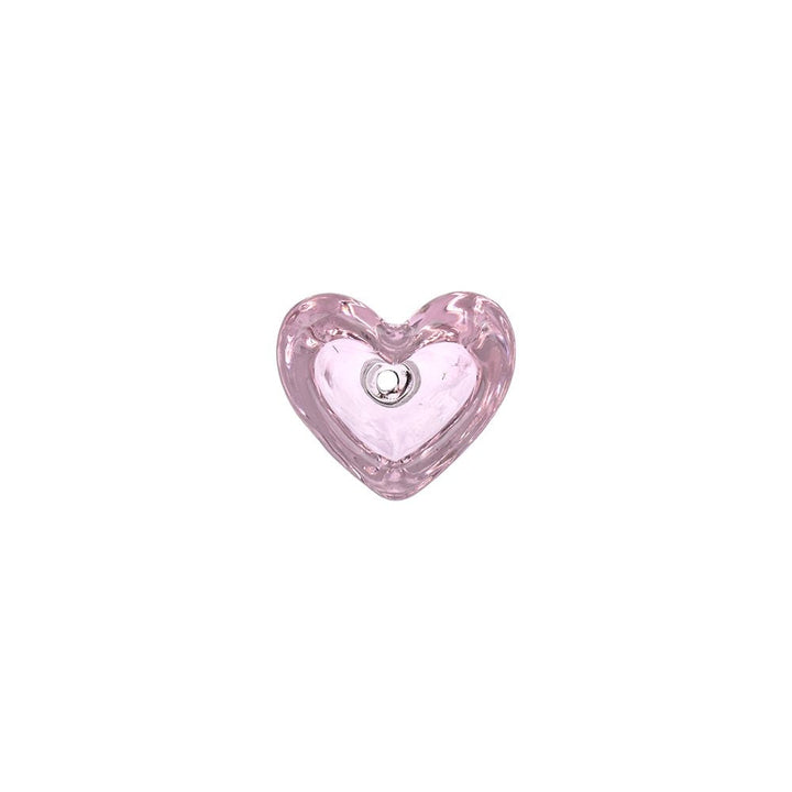Pulsar Heart-Shaped Bowl Herb Slide - 14mm M / Pink 9ct - Headshop.com