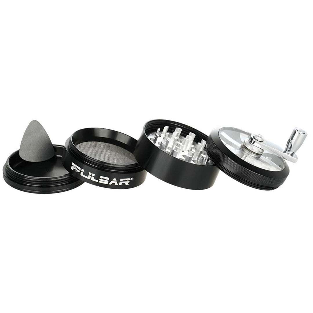 GR764 Pulsar Aluminum Crank Grinder 4pc / 2.5" - Headshop.com