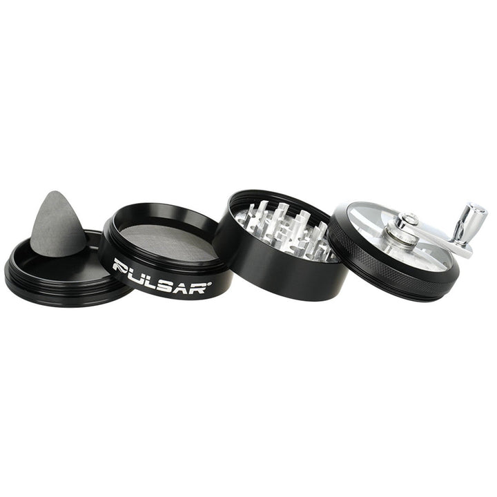 GR764 Pulsar Aluminum Crank Grinder 4pc / 2.5" - Headshop.com