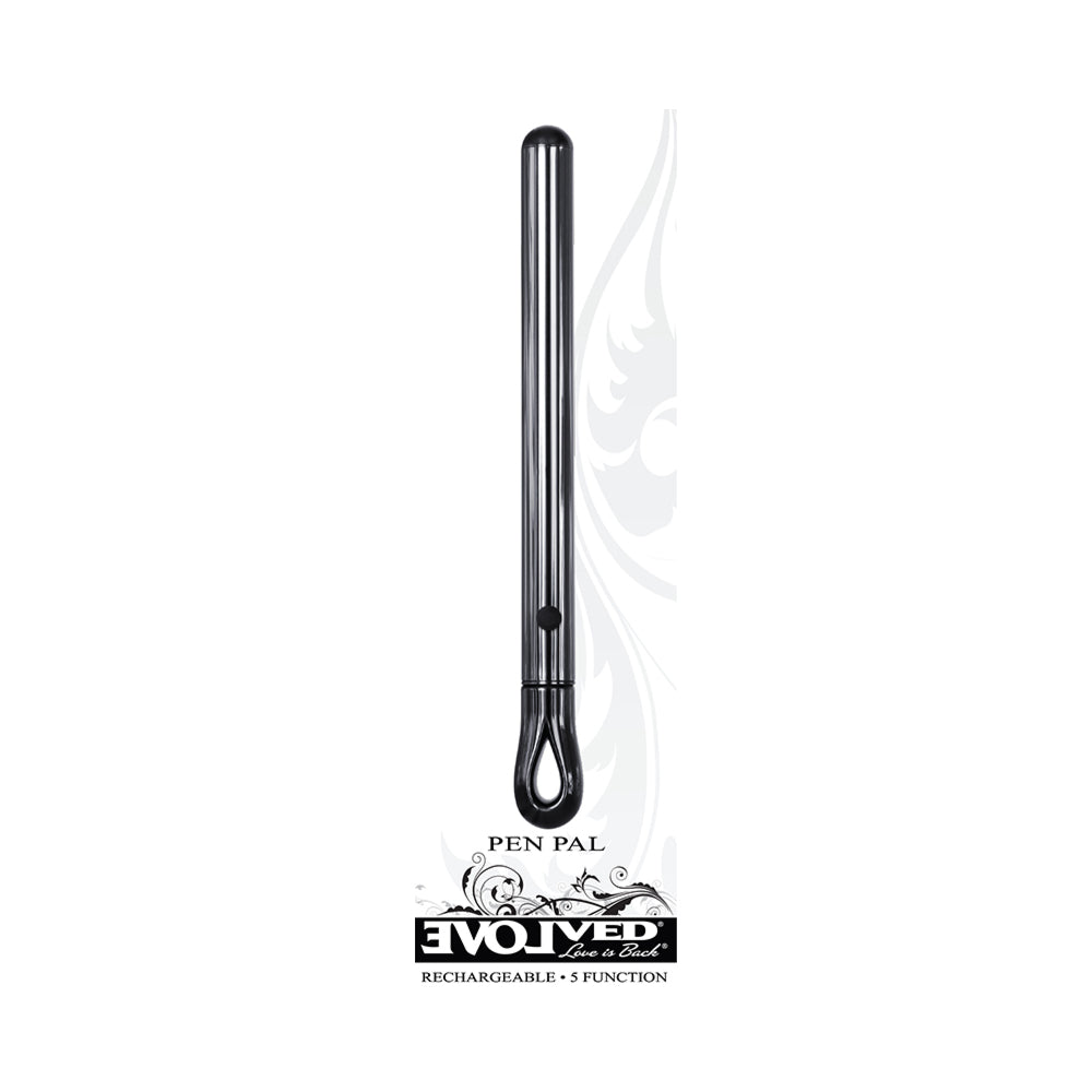 Evolved Pen Pal Rechargeable Metal Pen Vibrator Chrome - Headshop.com