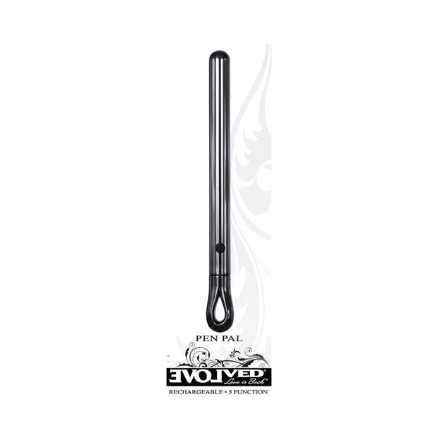 Evolved Pen Pal Rechargeable Metal Pen Vibrator Chrome - Headshop.com