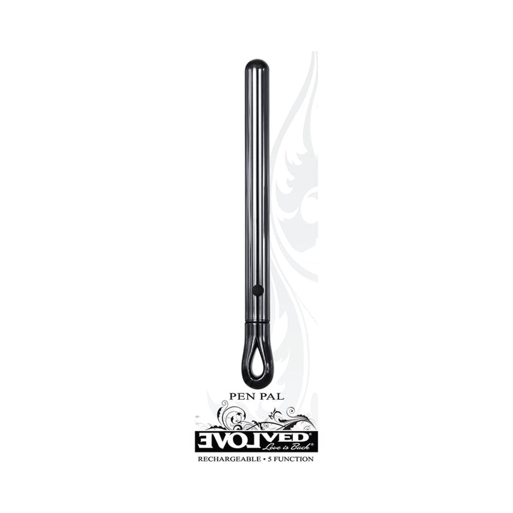Evolved Pen Pal Rechargeable Metal Pen Vibrator Chrome - Headshop.com