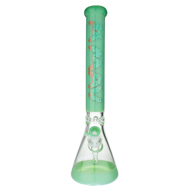 MAV Seafoam Mint Chip Ice Cream 18" Full Color Beaker Bong