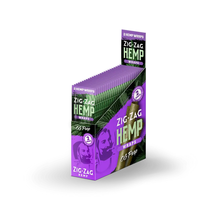 Zig Zag Hemp Wraps - 2pk 25pcs - Headshop.com