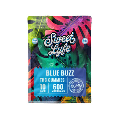 Vegan Gummies 600MG THC Blend - Blue Buzz