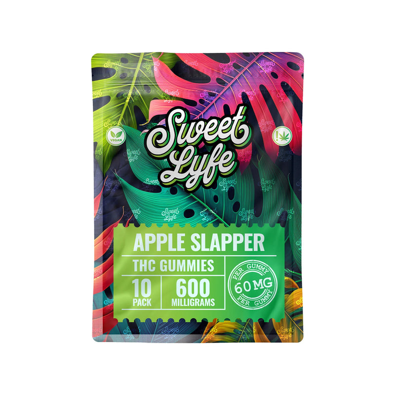 Vegan Gummies 600MG THC Blend - Apple Slapper