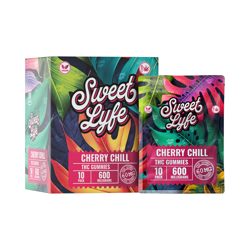 Vegan Gummies 600MG THC Blend - Cherry Chill