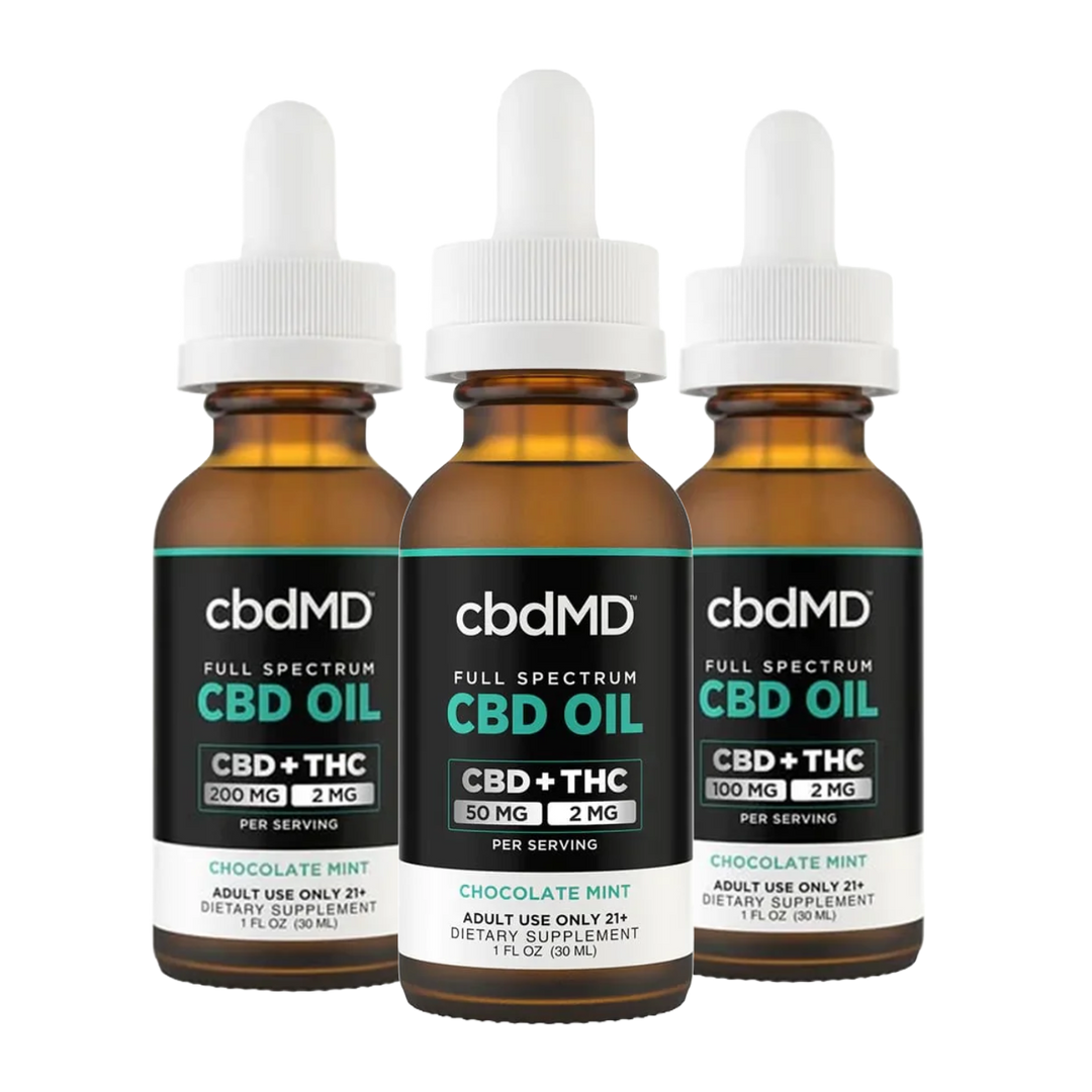 cbdMD CBD Tincture Drops - Chocolate Mint - Headshop.com