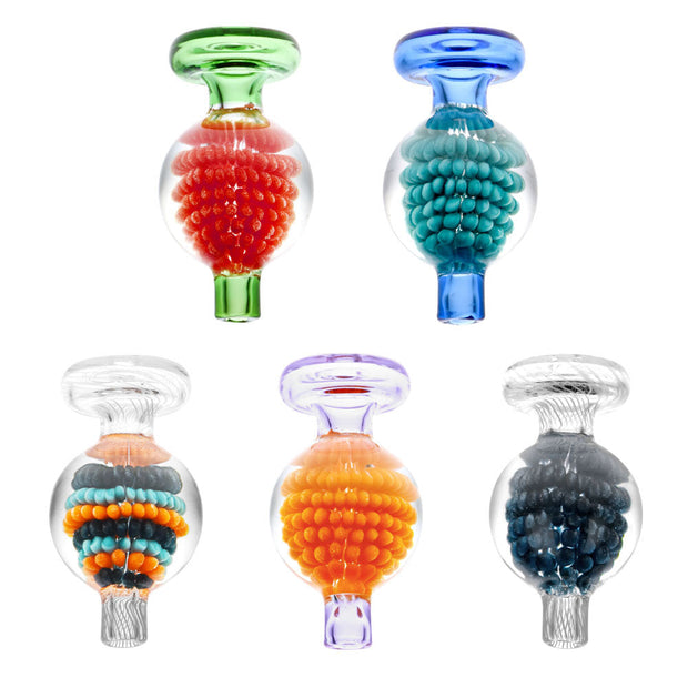 Encased Blackberry Pattern Bubble Carb Cap- 27mm/Colors Vary - Headshop.com