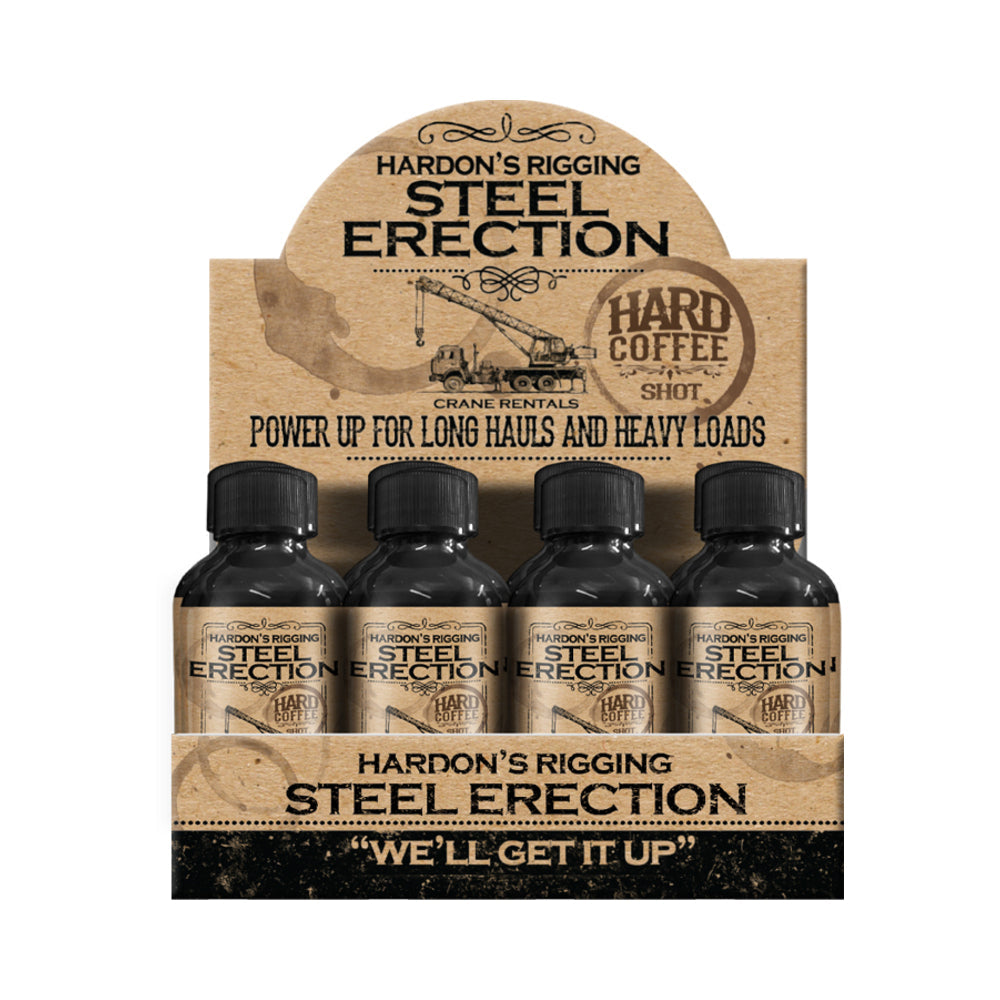 Steel Erection Male Enhancement Coffee Shot 2 oz. 12-Piece Display - Headshop.com