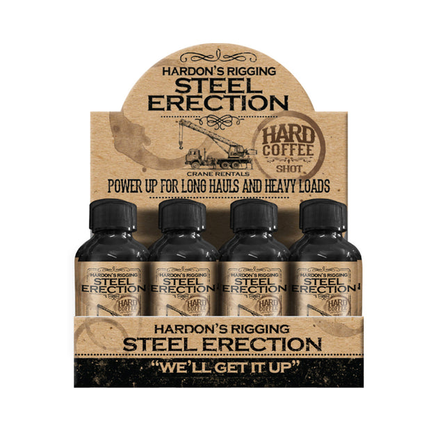 Steel Erection Male Enhancement Coffee Shot 2 oz. 12-Piece Display - Headshop.com