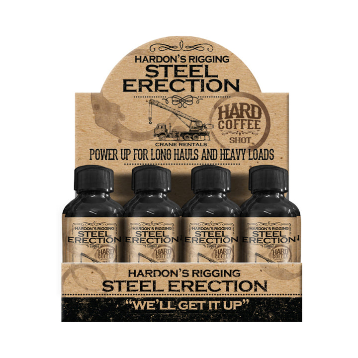 Steel Erection Male Enhancement Coffee Shot 2 oz. 12-Piece Display - Headshop.com
