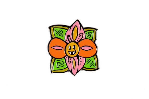 Ellie Paisley Fanged Flower Hat Pin - Headshop.com