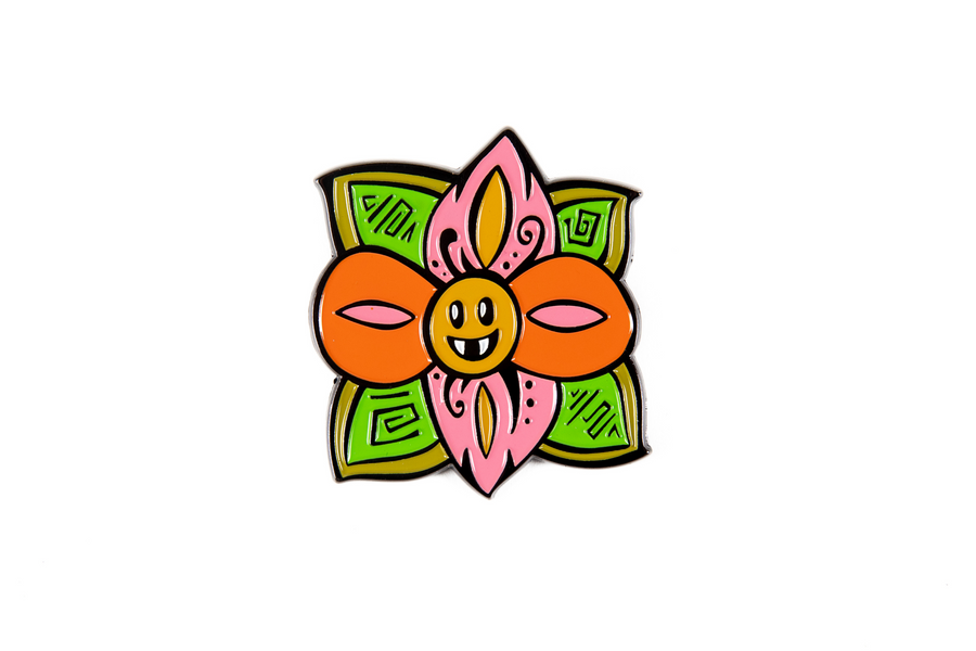 Ellie Paisley Fanged Flower Hat Pin - Headshop.com