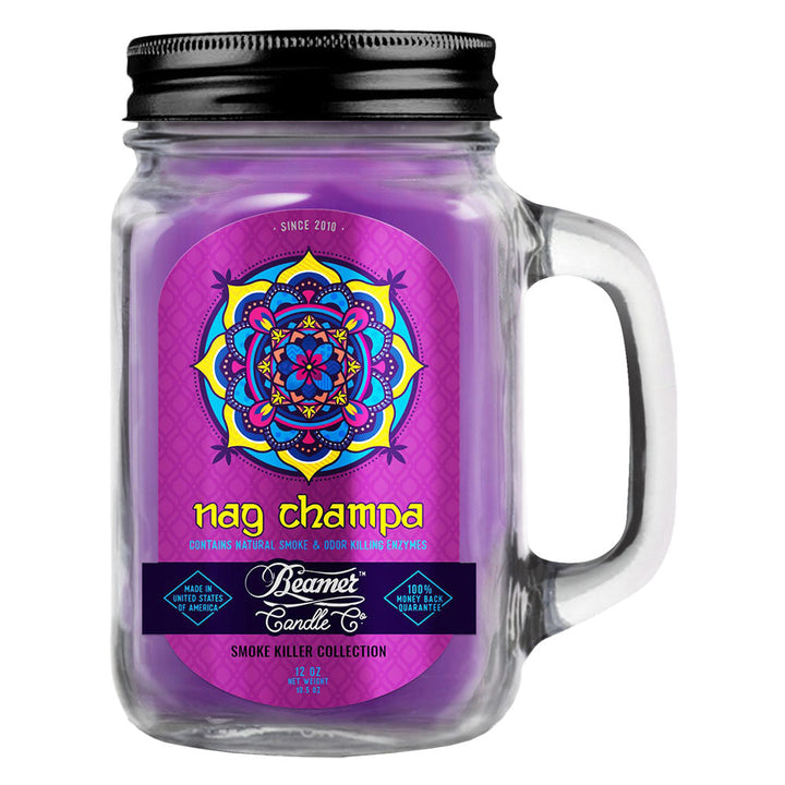 Beamer Candle Co. Mason Jar Candle | Nag Champa - Headshop.com