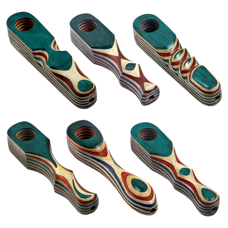 Colorful Wooden Spoon Pipe - Headshop.com