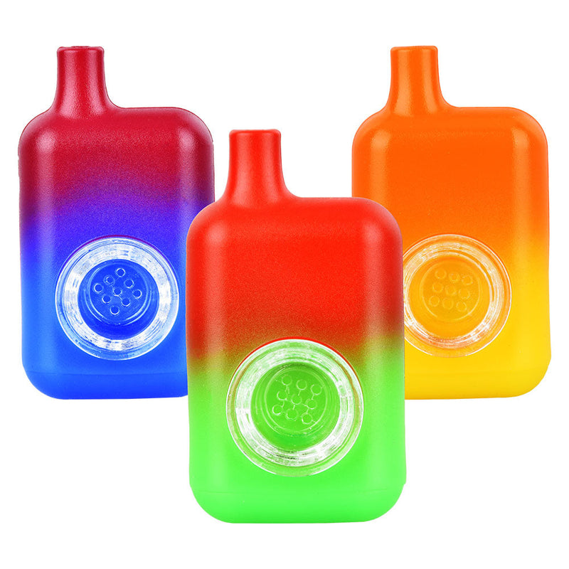 Disposable Vape Bar Silicone Hand Pipe - 3" / Colors Vary - Headshop.com