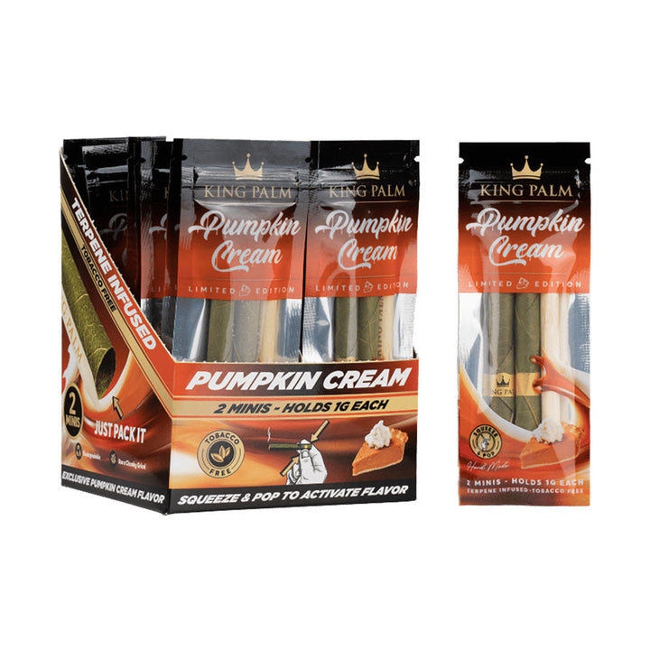 20PC DISPLAY - King Palms Hand Rolled Leaf Mini - 2pk - Headshop.com