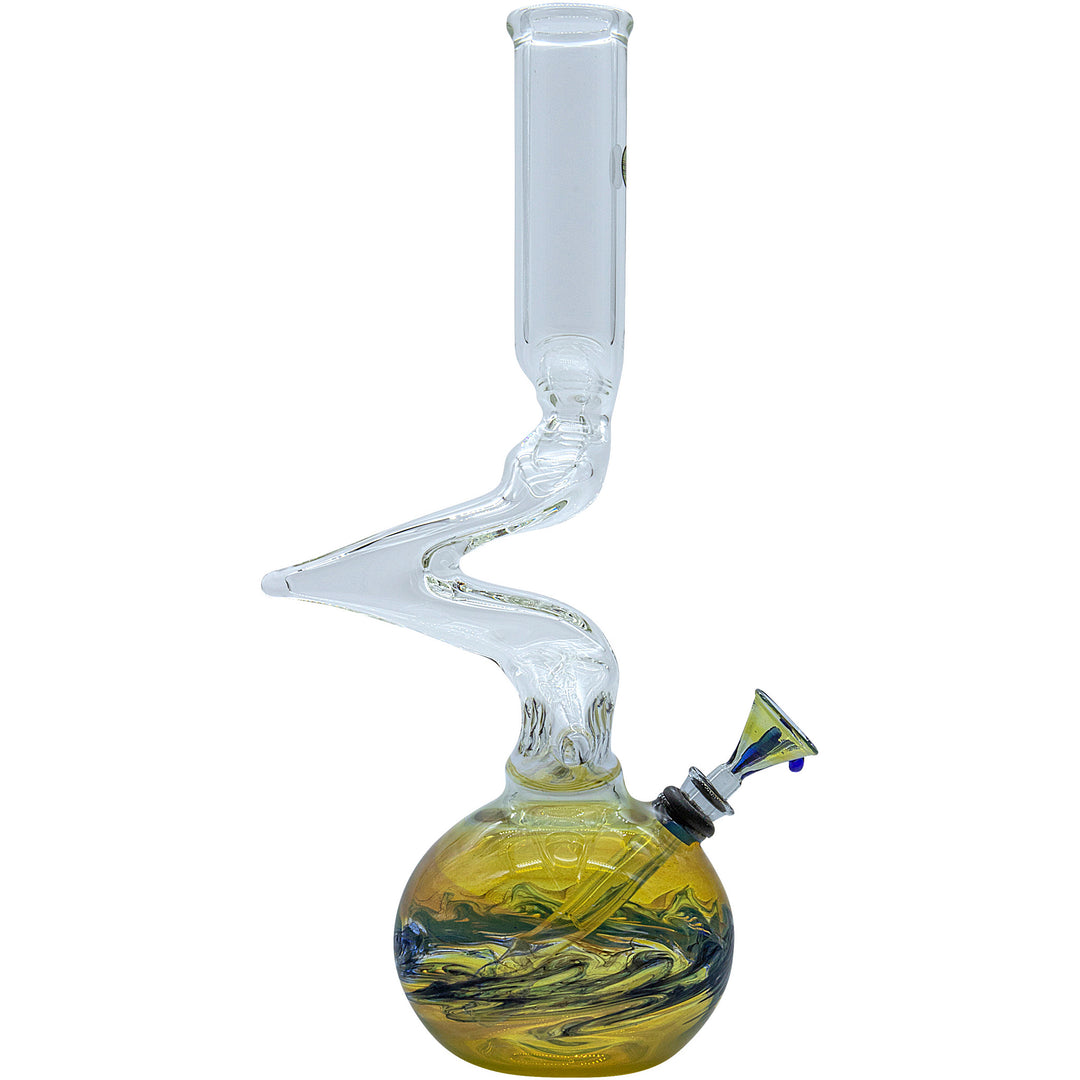 LA Pipes "Switchback" Bubble Base Bong - Headshop.com