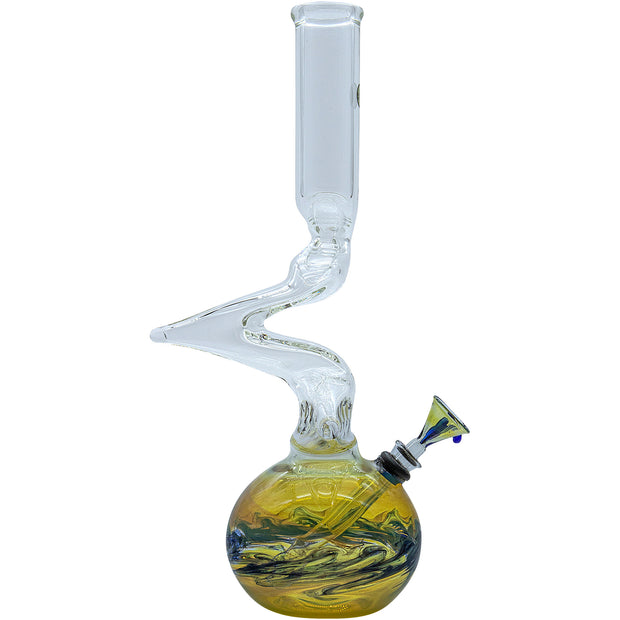 LA Pipes "Switchback" Bubble Base Bong - Headshop.com