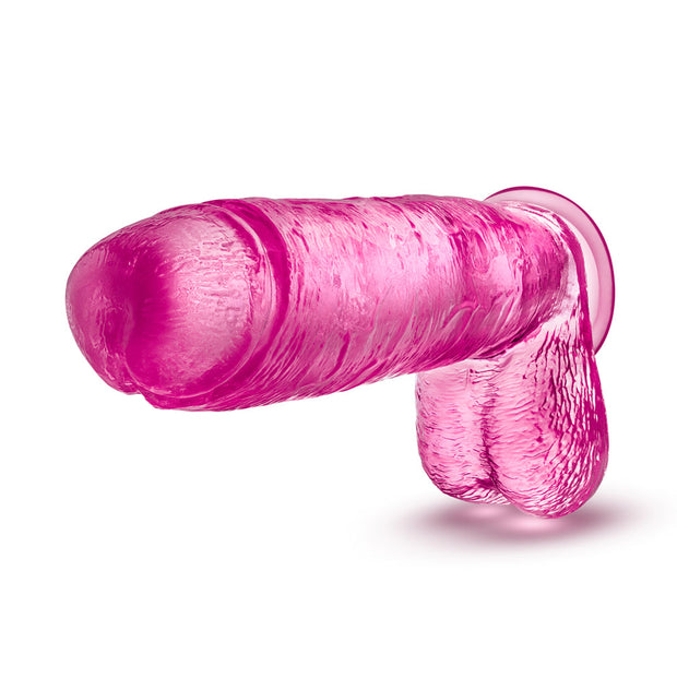 B Yours Plus Big n' Bulky 10.5 in. Dildo with Balls Pink - Headshop.com