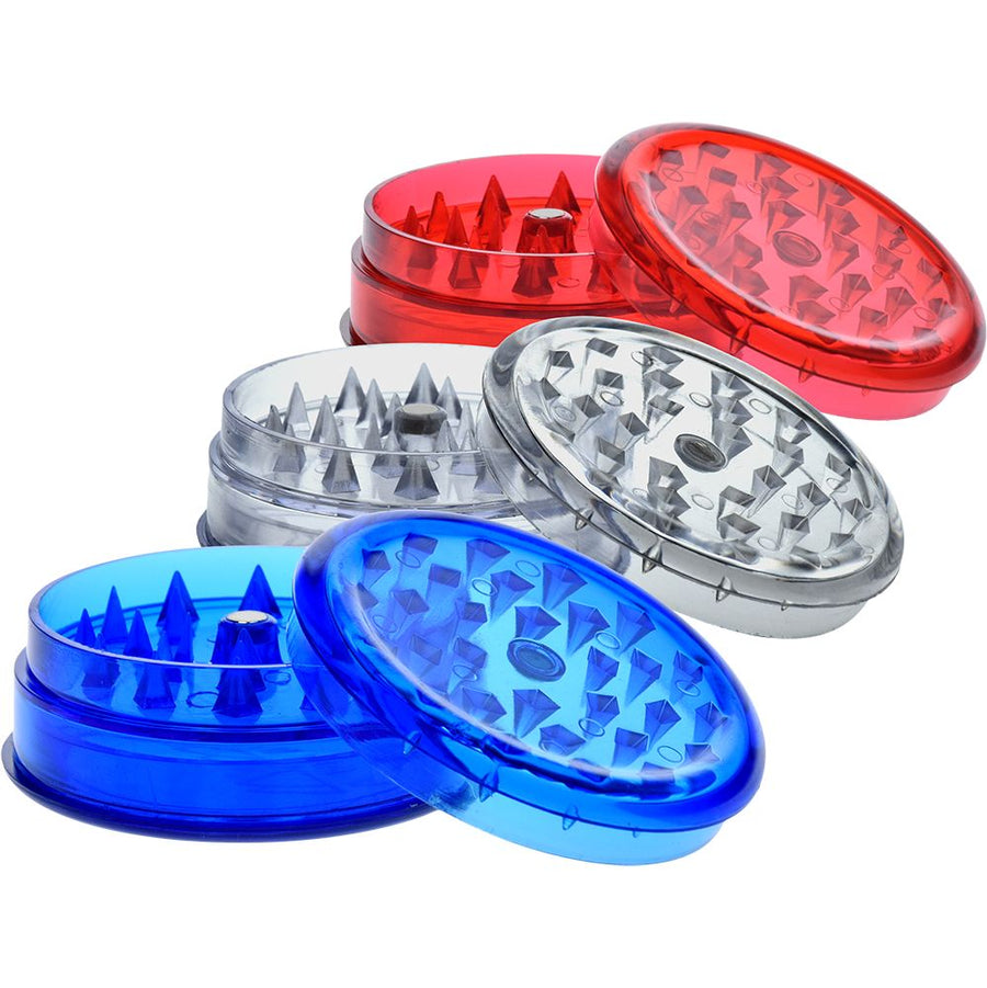 Grind-and-Store Acrylic Grinder | 3pc | 2.2" - Headshop.com