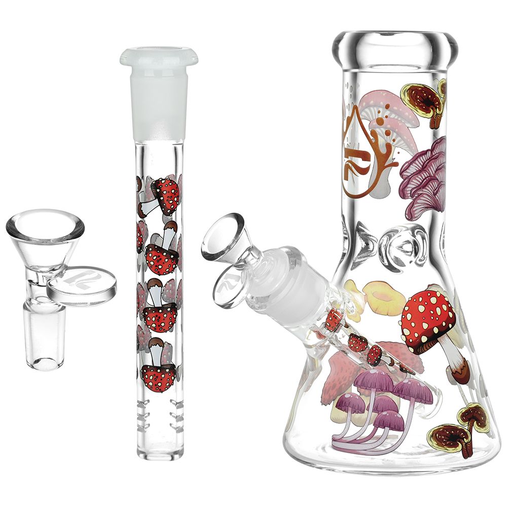 Pulsar Eat Me Design Glass Beaker Water Pipe - 7.75" / 14mm F - Headshop.com