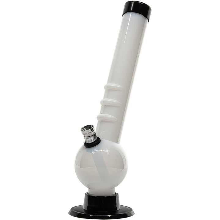 Acrylic Angled Neck Bubble Bong  8" - Multiple Colors