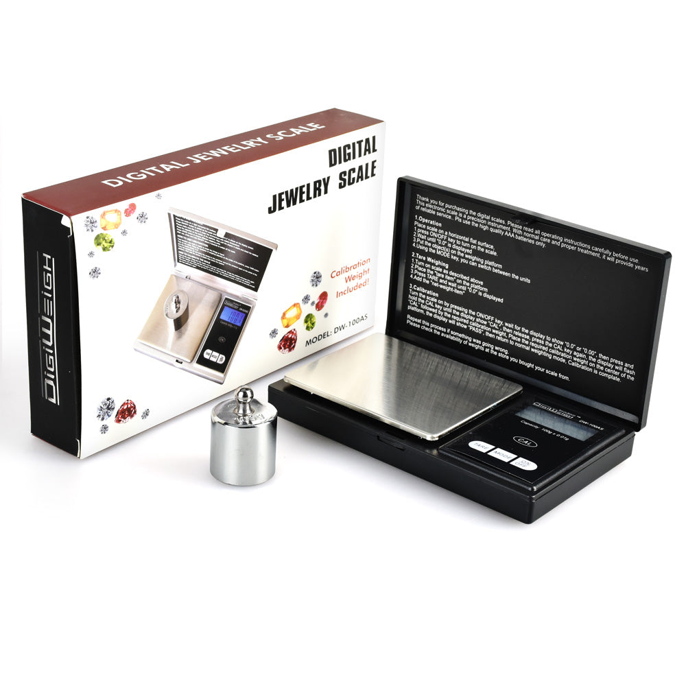 DigiWeigh Digital Jewelry Scale w/ Weight | 100g x 0.01g - Headshop.com
