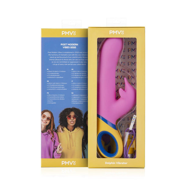 PMV20 Copy Dolphin Vibrator Silicone Pink - Headshop.com