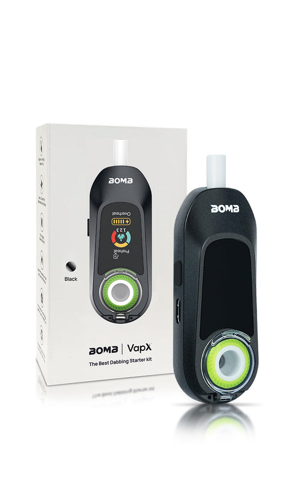 Bomb × VapX Magic Bean Mobile Vaporizer- Onyx Black
