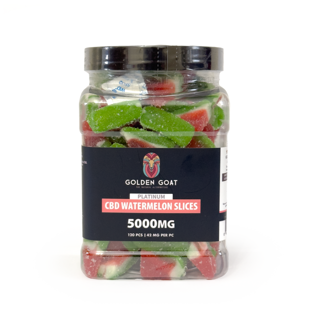 CBD Platinum Gummies - Watermelon Slices 5000MG - Headshop.com