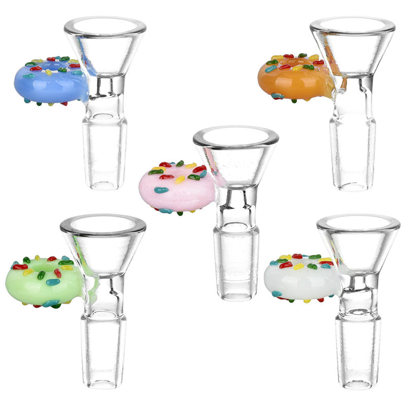 5PC SET- Herb Slide w/ Donut Handle - Assorted Colors - Headshop.com